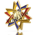 Benutzerdefinierte Mode Neuheit Emaille militärischen Gold Badge